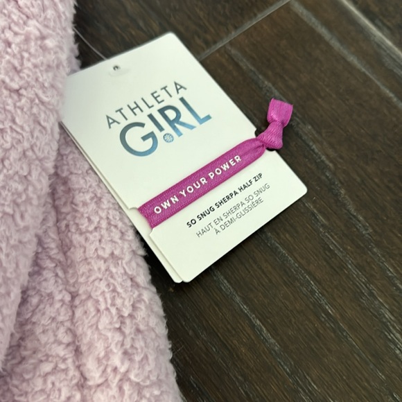 Athleta girls Sz L/12 Sherpa 1/4 pullover - Picture 3 of 6